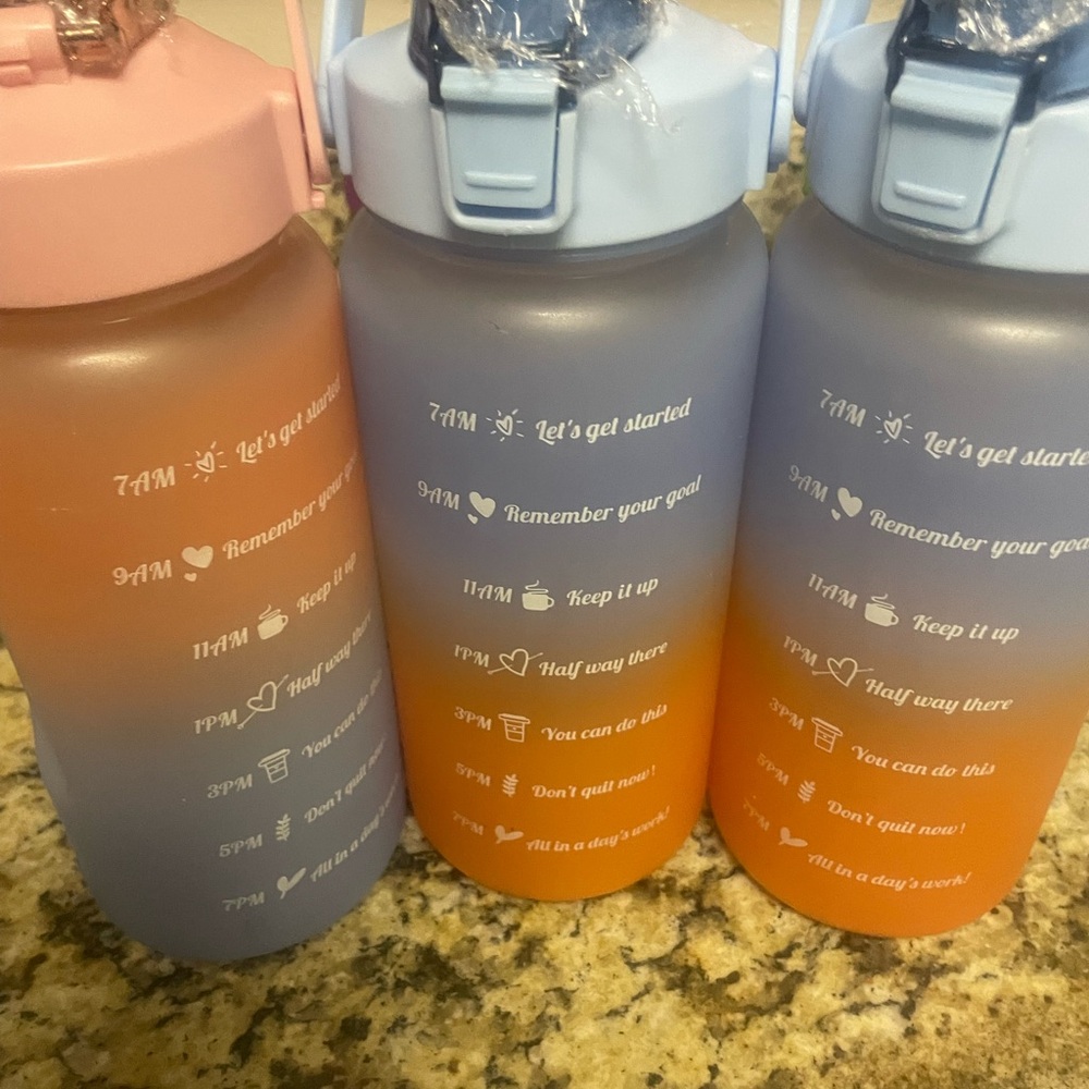 Motivational Gradient Water Bottles